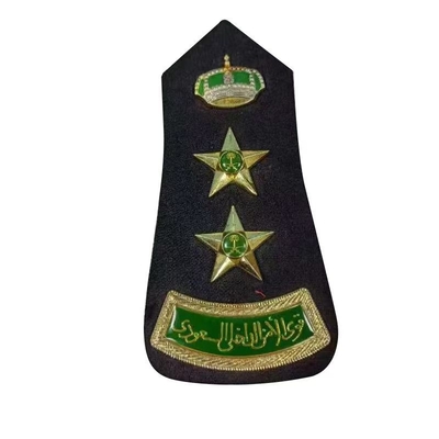 Epaulets Metal Hard Shoulder Badges Uniform Accessories