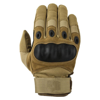 Hard Knuckle Military Protective Equipment Glove Polyurethane Black Khaki Army Green