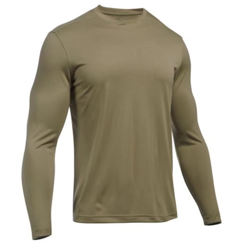 Outdoor Army Coyote Brown Long Sleeve Shirt Tactical Tech Military Garments