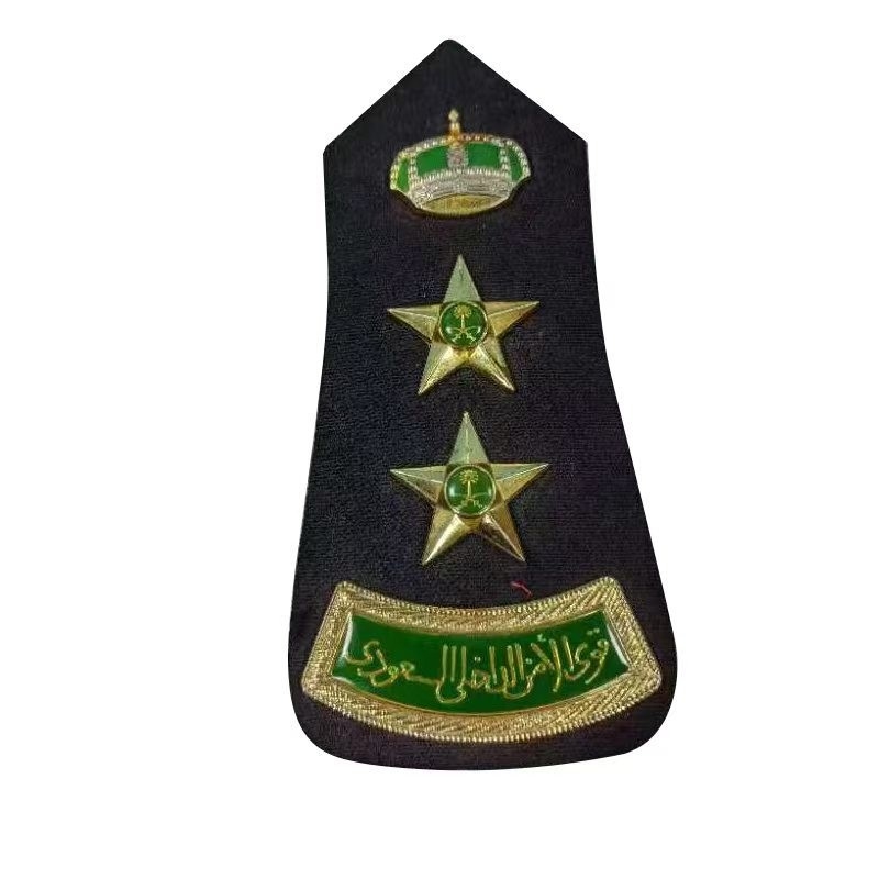 Epaulets Metal Hard Shoulder Badges Uniform Accessories