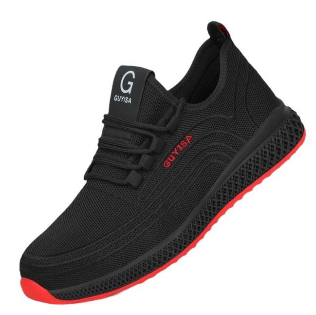 Unisex Steel Toe Safety Shoes Anti-Smash & Anti-Puncture Breathable Work Sneakers Lightweight Industrial Footwear for Summer